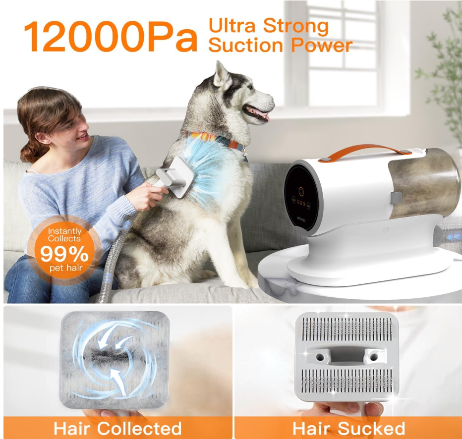 Dog grooming vacuums
