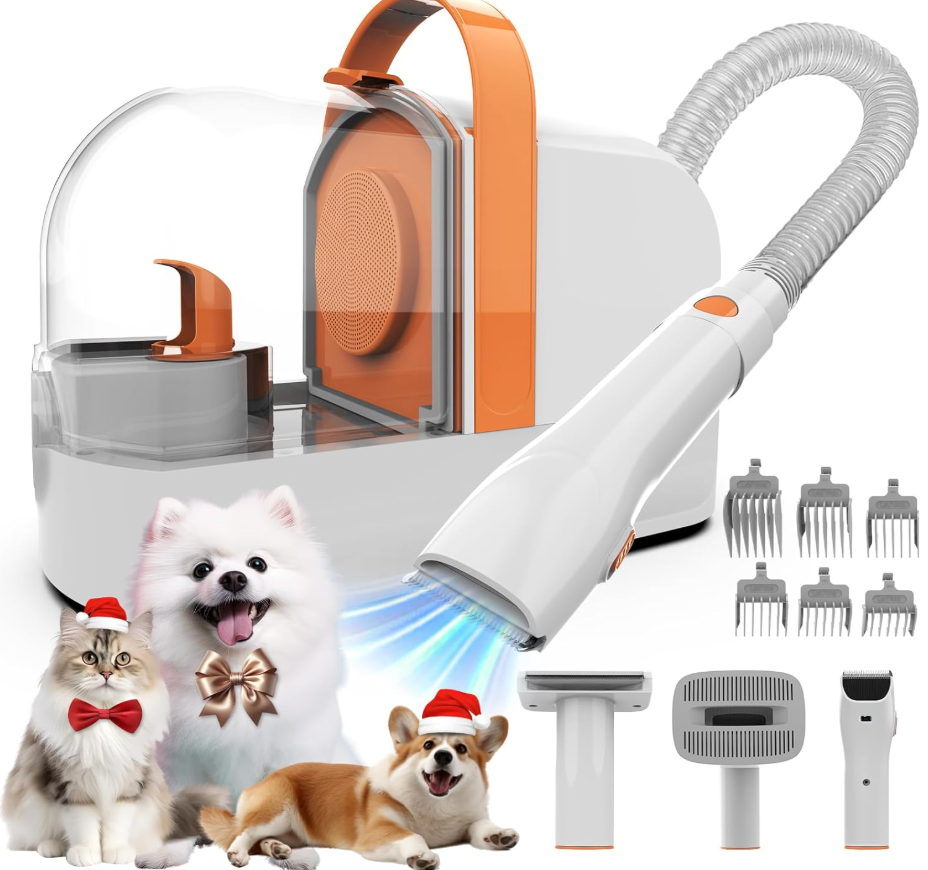 Dog grooming vacuums