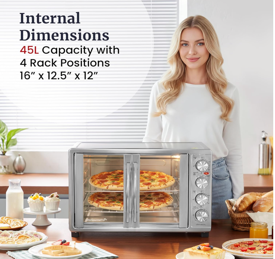 Smart Kitchen Double Oven Electric Range