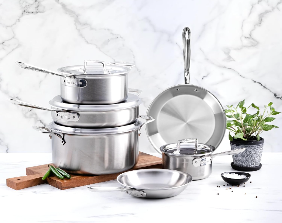 All Clad D3 Cookware Set