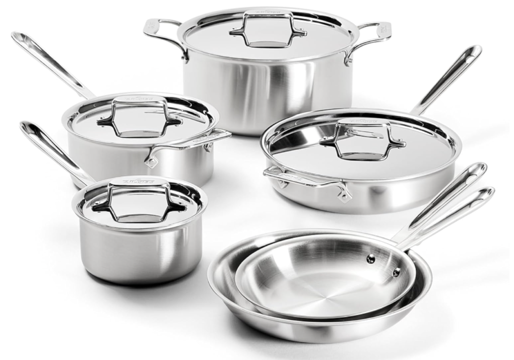 All Clad D3 Cookware Set