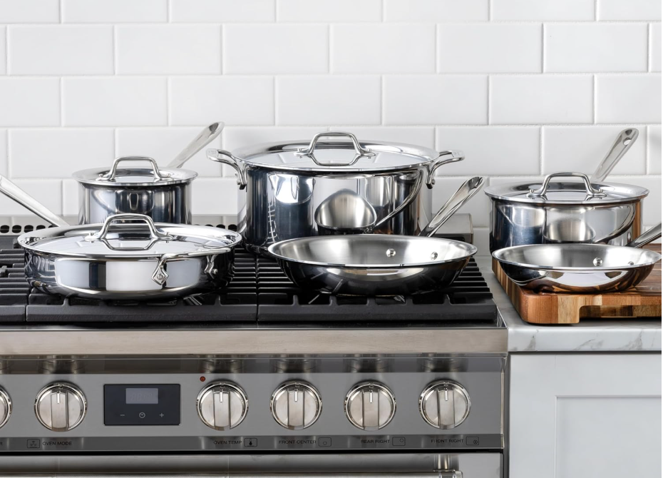 All Clad D3 Cookware Set