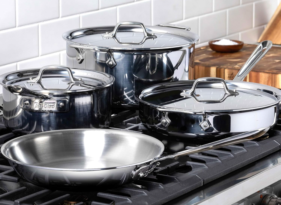 All Clad D3 Cookware Set