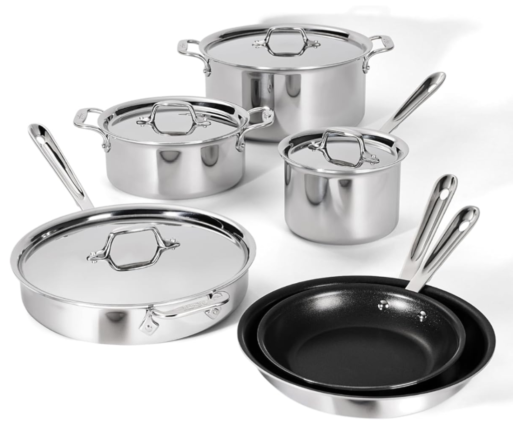 All Clad D3 Cookware Set
