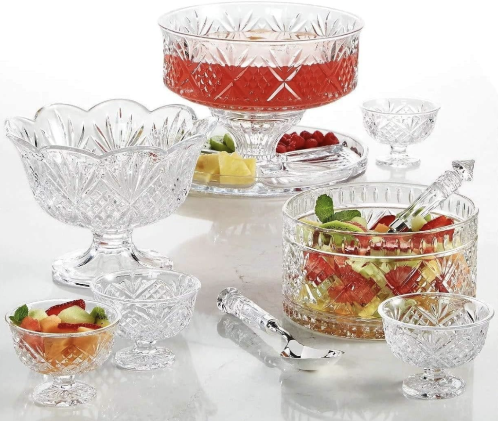glass punch bowl