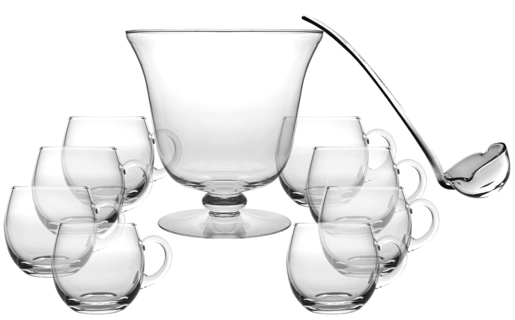 glass punch bowl