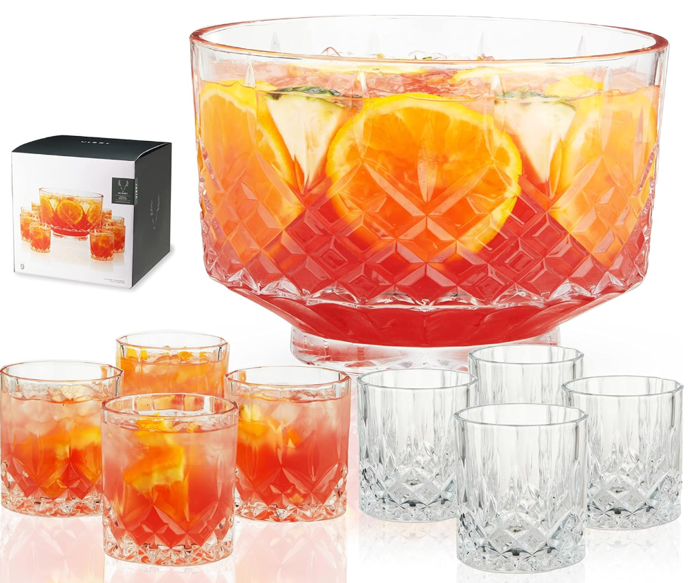 glass punch bowl