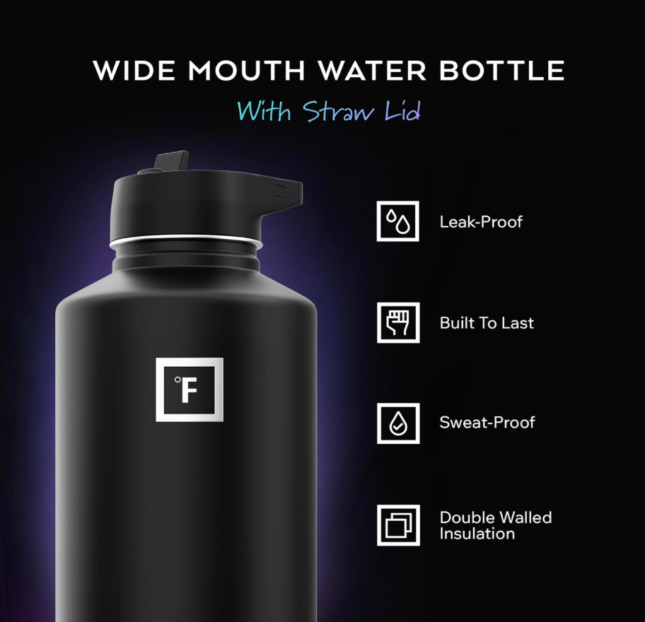 insulated stainless steel water bottle