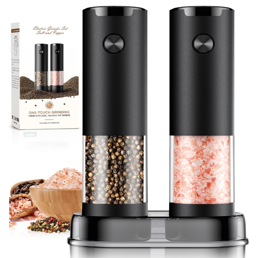 glass salt and pepper shakers